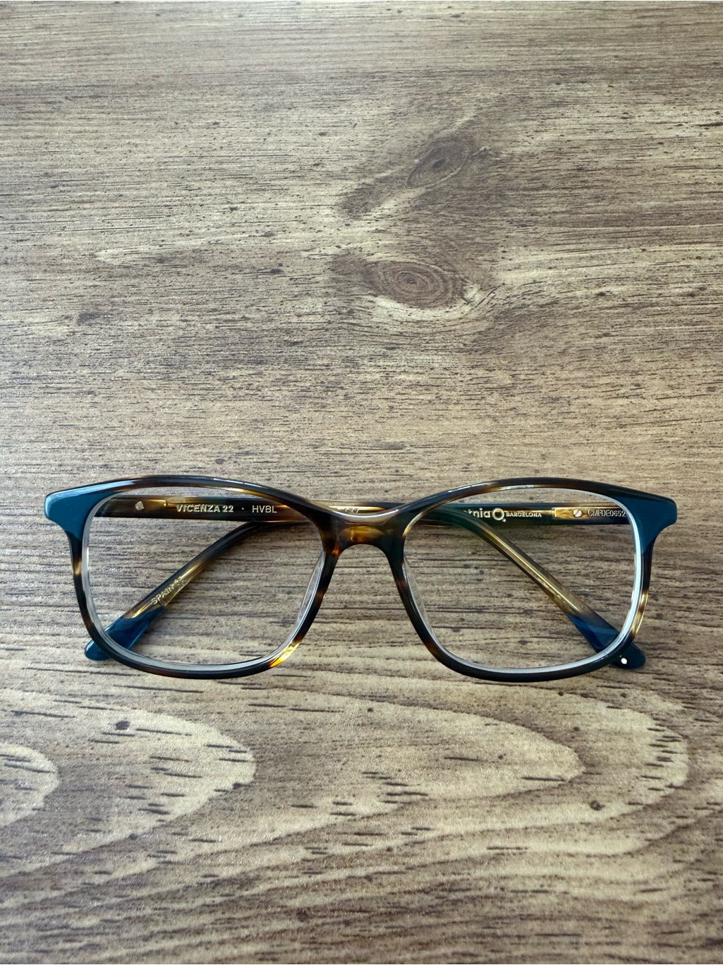 Etnia Barcelona Eyeglasses Frames Only Vicenza 22 Hvbl Havana Blue 51-15-137